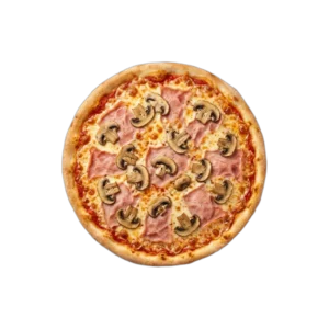 Nr. 17 Vorderschinken, Champignons – Pizza La Mamma