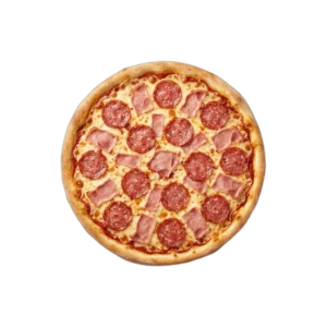 Nr. 18 Vorderschinken, Salami – Pizza La Mamma