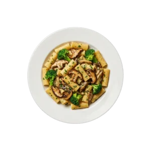Nr. 202 Rigatoni mit Kräterbutter, Champignons … – Pizza La Mamma