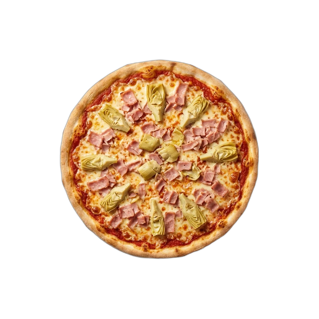 Nr. 21 Vorderschinken, Artischocken – Pizza La Mamma