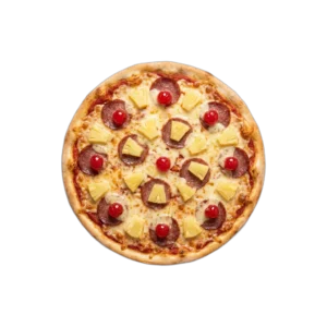 Nr. 25 Salami, Ananas, Kirsche – Pizza La Mamma