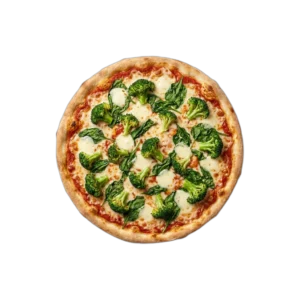 Nr. 36 Brokkoli, Spinat, Mozzarella – Pizza La Mamma
