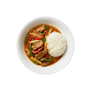 Nr. 376 Curry-Ente – Pizza La Mamma