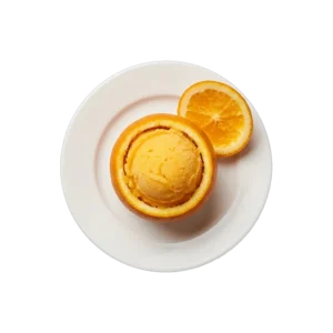 Nr. 456 Orange gefüllt mit Orangeneis – Pizza La Mamma