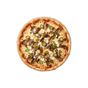 Nr. 68 Pizza Kebap mit Schafskäse und Peperoni – Pizza La Mamma
